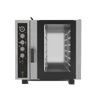 Forno a gas per gastronomia - capacità 7 teglie GN 1/1 - comandi meccanici